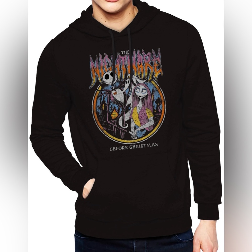 BRAND NEW Disney The Nightmare Before Christmas Men's Graphic Hoodie, Sizes XL